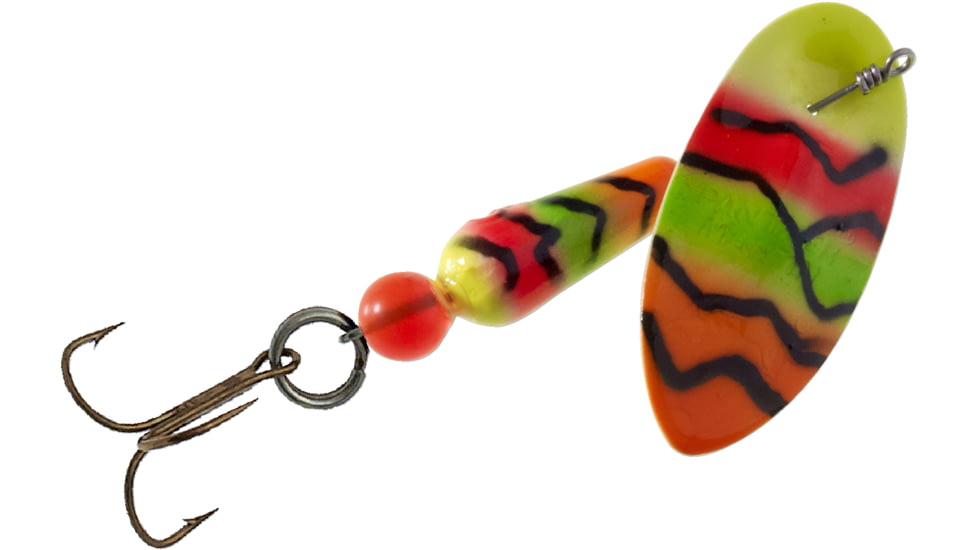 Panther Martin In-Line Spinner, #12 7/16 oz, Chartreuse Lime Orange, 12PMSSTUV-CLO
