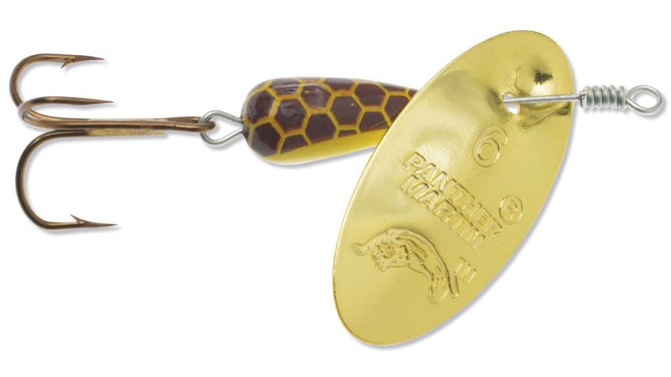 Panther Martin Nature In-Line Spinner, #4, 1/8 oz Crayfish &amp; Gold, 4PMCRG-U