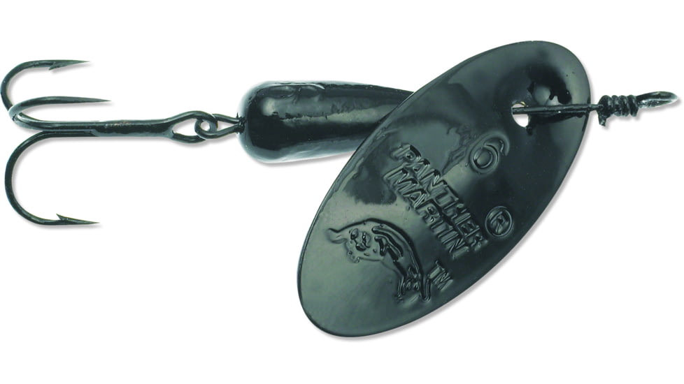 Panther Martin Nature In-Line Spinner, #4, 1/8oz, Black, 4PMBK