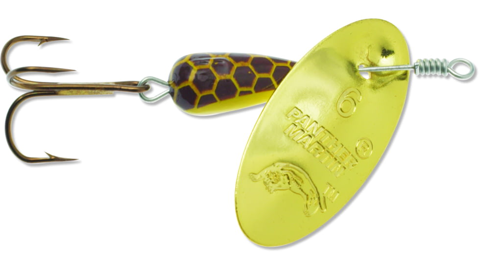 Panther Martin Nature In-Line Spinner, #6, 1/4 oz Crayfish &amp; Gold, 6PMCRG-U