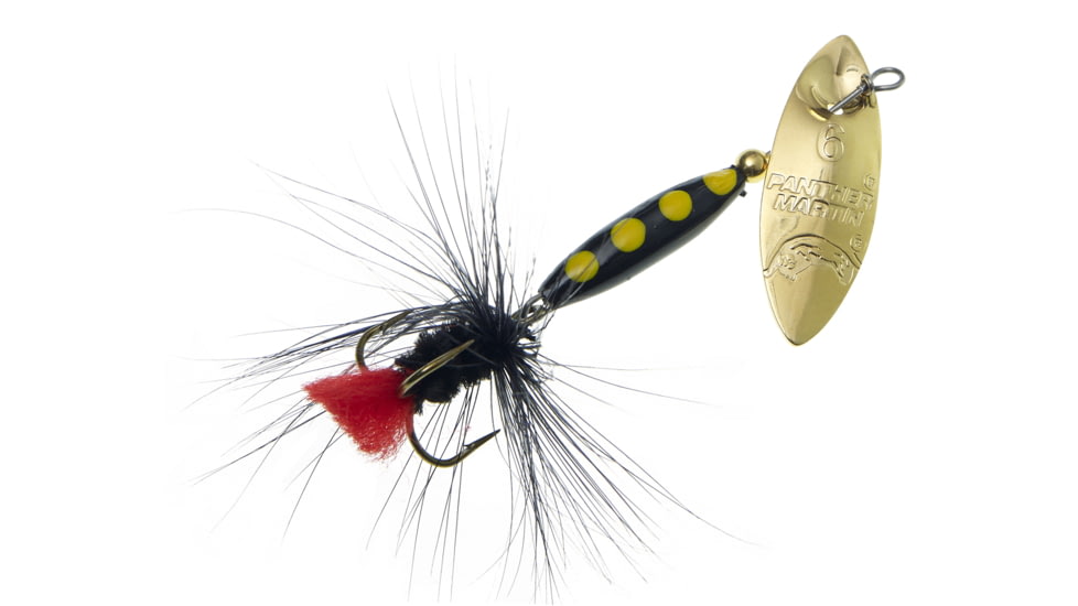 Panther Martin Willow Strike Regular Fly Size 4 Gold And Black, 4PMWSRF-GBK