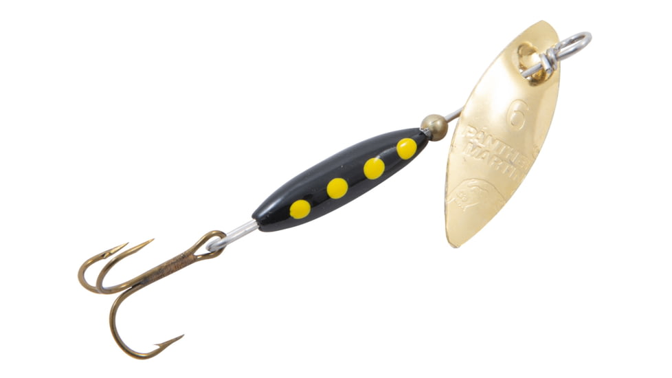 Panther Martin WillowStrike Gold Regular Willow Leaf Undressed Spinner, Size 6, 6 PMWSR-G