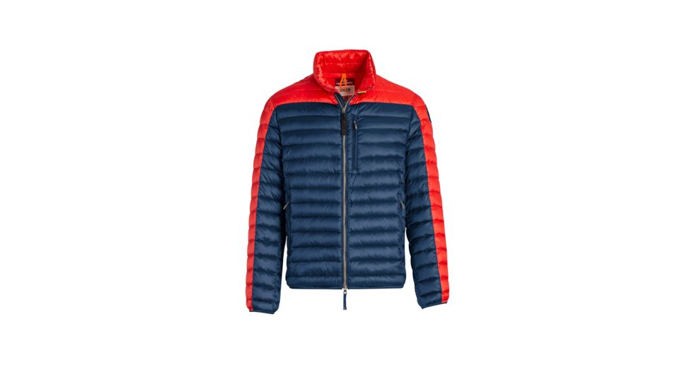Parajumpers Bredford B.C. Casual Down Jacket - Mens, Navy Peony - Tomato, Small, BREDFORDB.C.-NVY-TOM-S