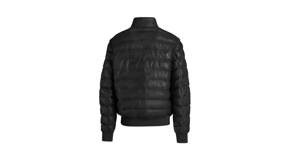 Parajumpers Clive Leather Insulated Urban Jacket - Mens, Black, Large, 18WMPMJCKLE03-541-L