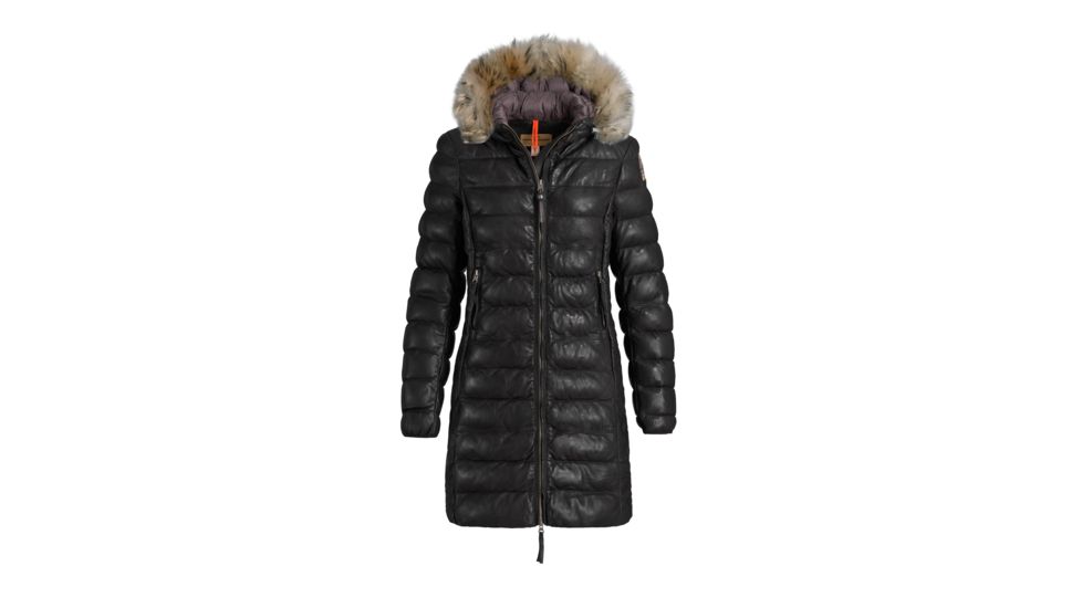 Parajumpers Demi Leather Jacket - Womens, Black, Medium 17WMPWJCKLE32-17WP44-541-M