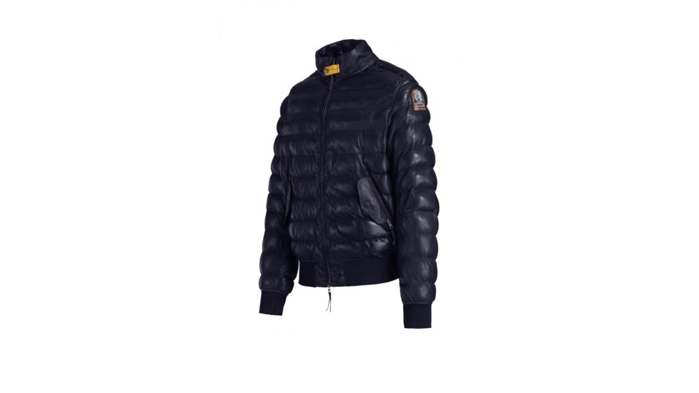 Parajumpers Clive Leather Insulated Urban Jacket - Mens, Navy, Medium, 18WMPMJCKLE03-562-M