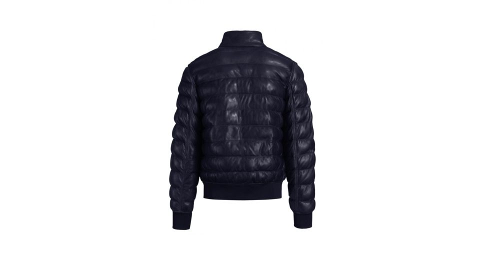 Parajumpers Clive Leather Insulated Urban Jacket - Mens, Navy, Medium, 18WMPMJCKLE03-562-M