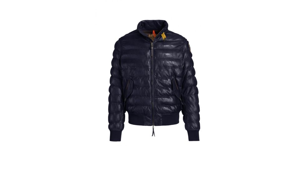 Parajumpers Clive Leather Insulated Urban Jacket - Mens, Navy, Medium, 18WMPMJCKLE03-562-M