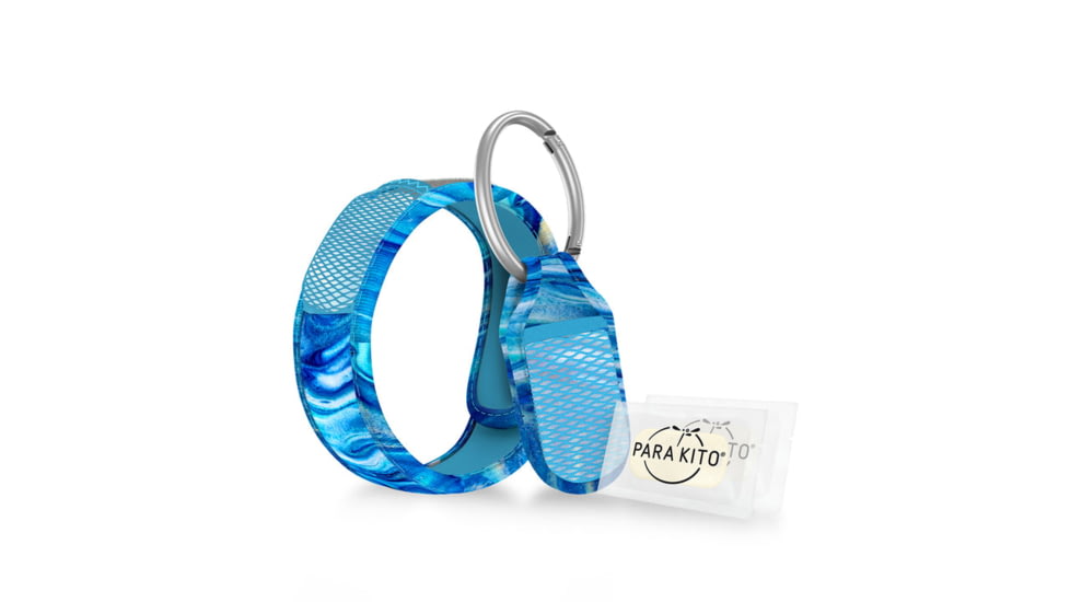 Parakito Bundle 1 Wristband +1 Clip w/ 2 Refills, Neptune, One Size, FGWBCL2NE
