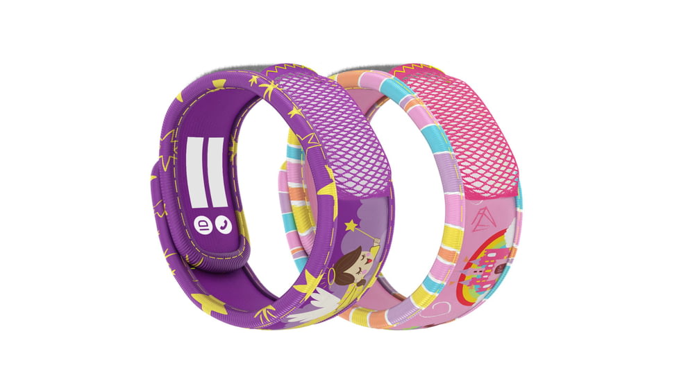 Parakito Mosquito Repellent Bonus Pack - Kids, 2 Wristbands w/ 2 Refills, Angle/Castle, One Size, FGKWBALCE