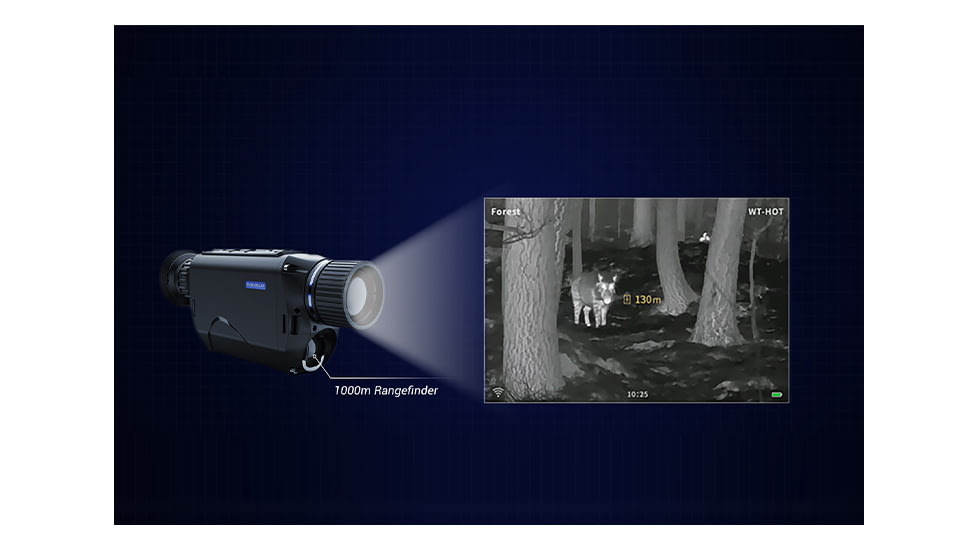 PARD Optics TA32-LRF 3.7x35mm Themal Monocular, 50Hz, 384x288, Black, TA32-35-LRF