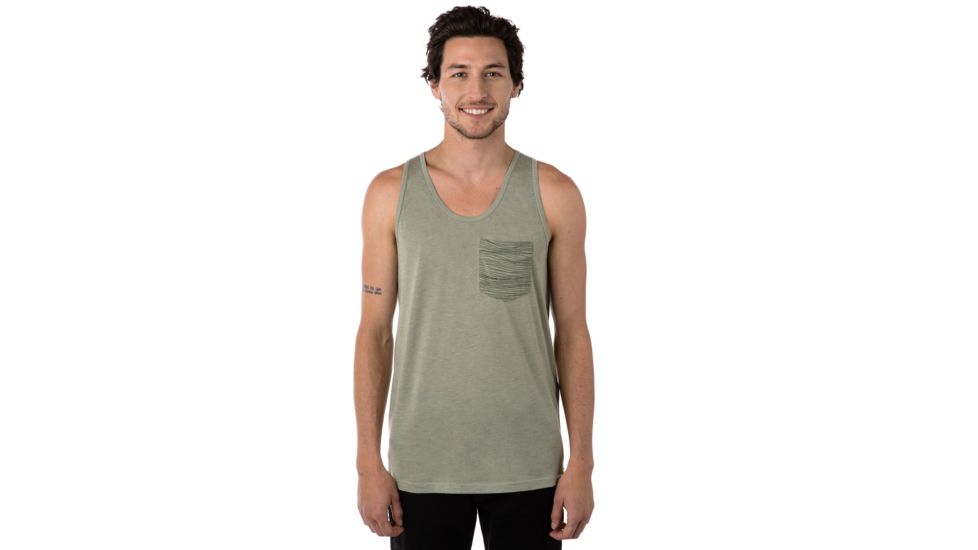 Parker Tri-blend Tank, Mens, Seagrass, S