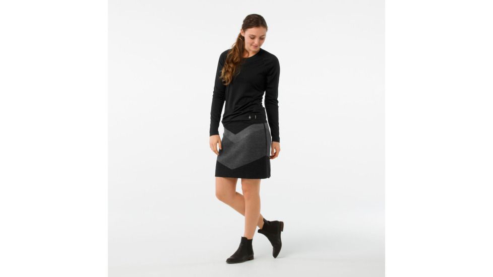 Smartwool Parmalee Reversible Skirt-Women's, Medium Gray Heather, Extra Small, SW000311084-XS
