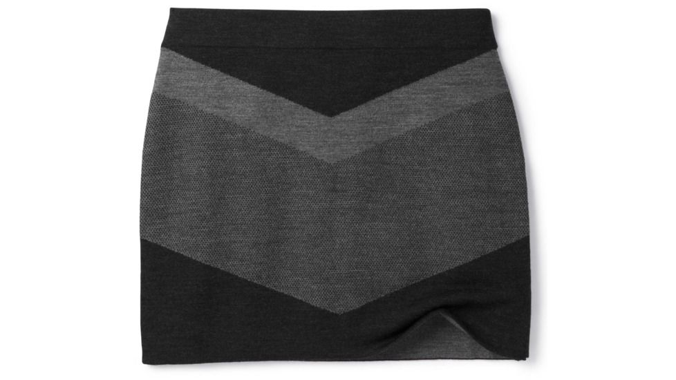 Smartwool Parmalee Reversible Skirt-Women's, Medium Gray Heather, Extra Small, SW000311084-XS