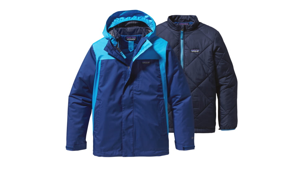 Patagonia 3-in-1 Jacket - Boys-Channel Blue-Large