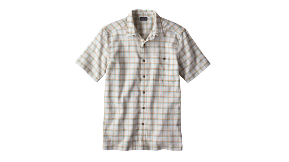 Patagonia A/C Short Sleeve Shirt - Men's-Adrift/Birch White-Small