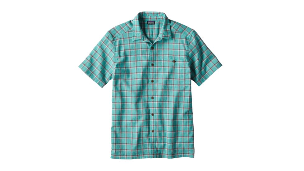 Patagonia A/C Short Sleeve Shirt - Men's-Adrift/Galah Green-Large