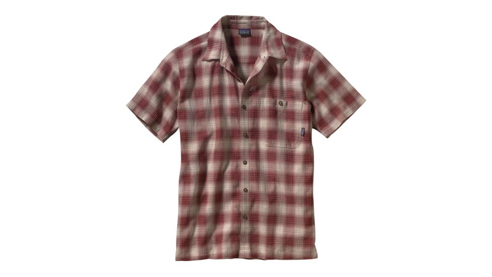 Patagonia A/C Short Sleeve Shirt - Men's-Cottonwood/Redwood-Small