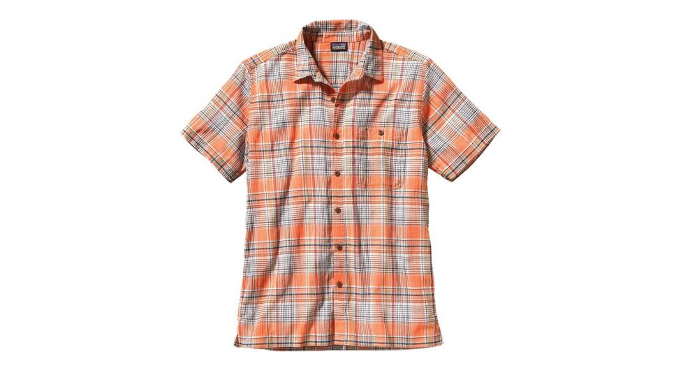 A/C Short Sleeve Shirt - Mens-Santa Ana/Peach Sherbet-Medium