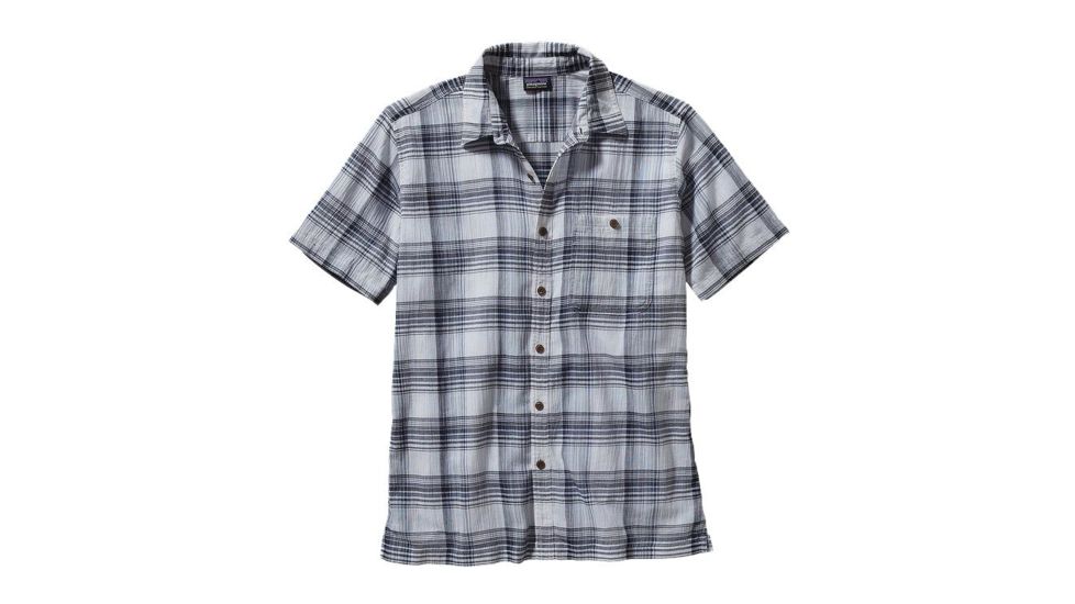 A/C Short Sleeve Shirt - Mens-Ventana/Navy Blue-Small
