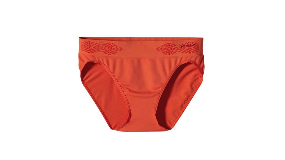 Active Briefs - Womens-Diamante Graphic-Monarch Orange-Small