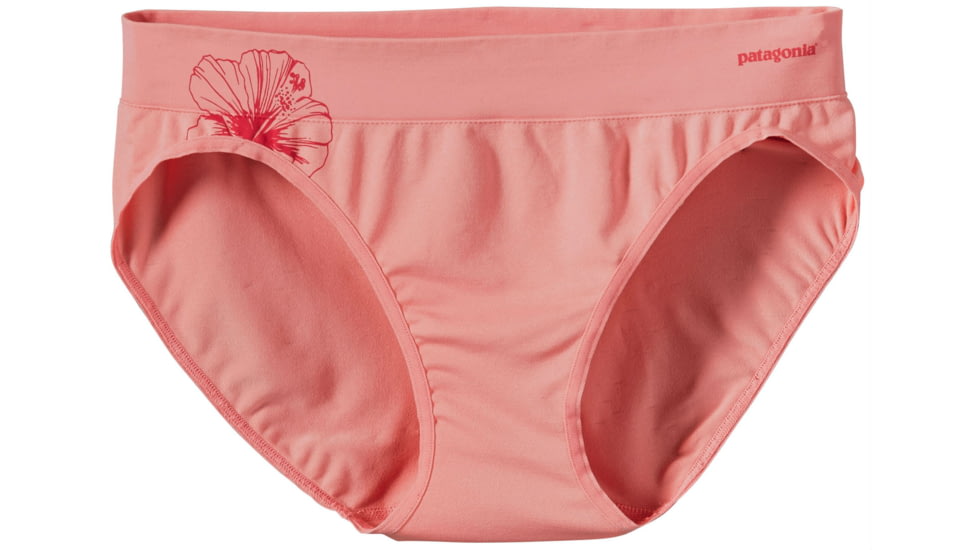 Active Briefs - Womens-Waterflower Graphic/Pickled Pink-X-Small