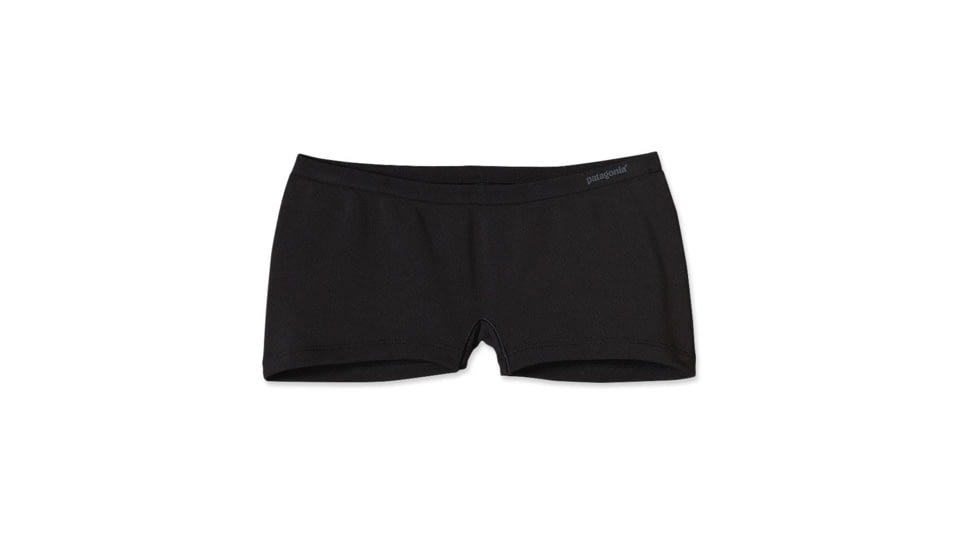 Active Mesh Boy Shorts - Womens-Black-X-Small