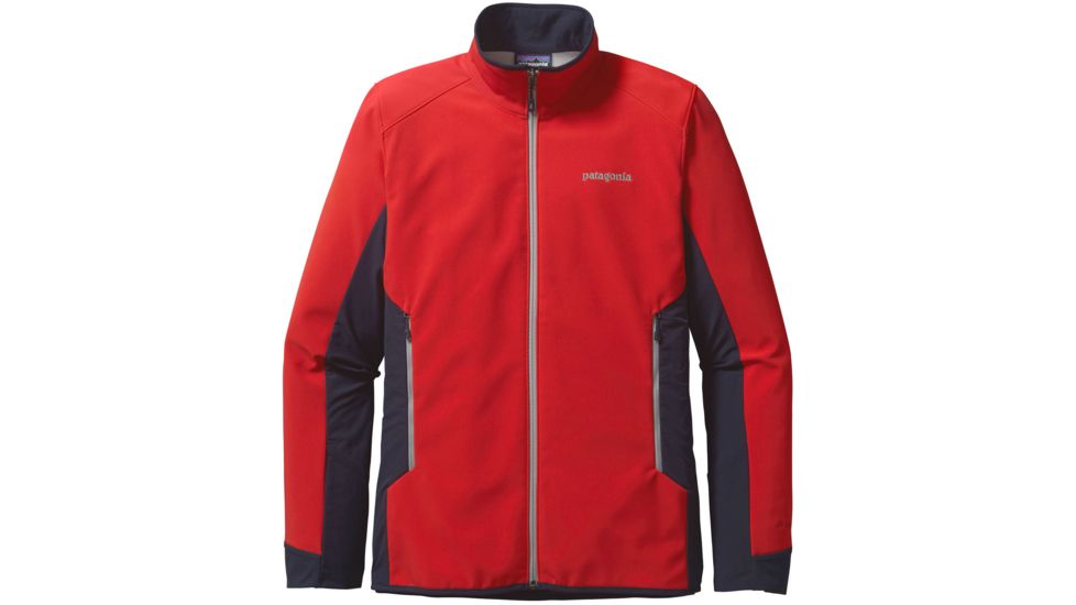 Adze Hybrid Jacket - Mens-French Red/Drifter Grey-Large
