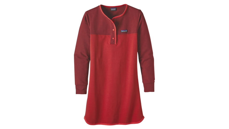 Patagonia Ahnya Henley Dress - Women's-Raspen Red-Medium