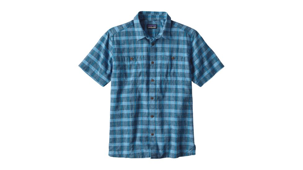 Patagonia Back Step Shirt - Men's-Deetjen/Radar Blue-Small