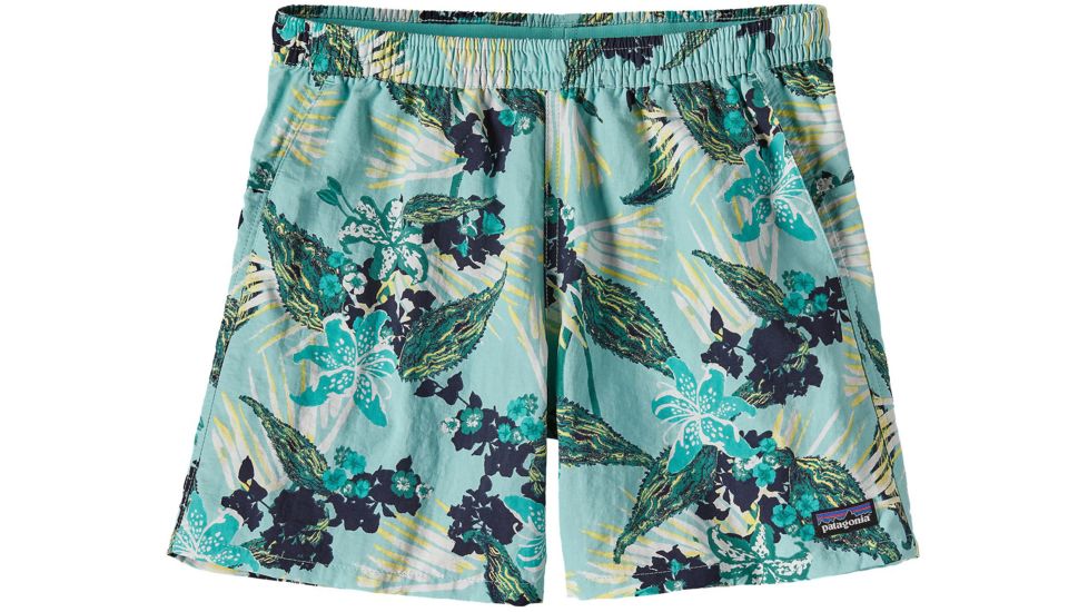 Patagonia Baggies Shorts - Women's-Small-Kelp Garden/Bend Blue