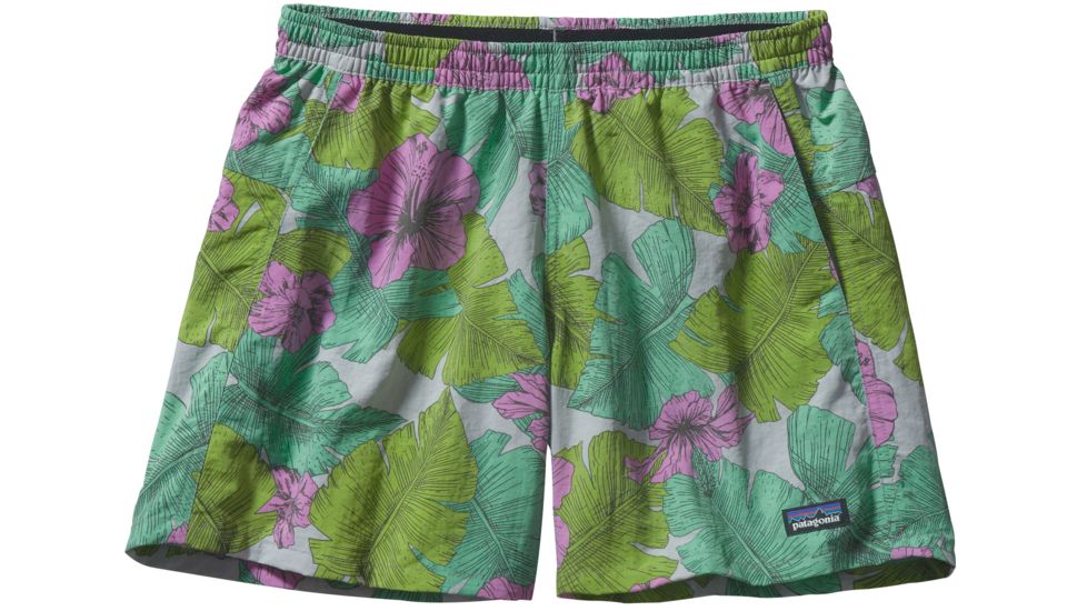 Baggies Shorts - Womens-Large-Best Fronds/Feather Grey