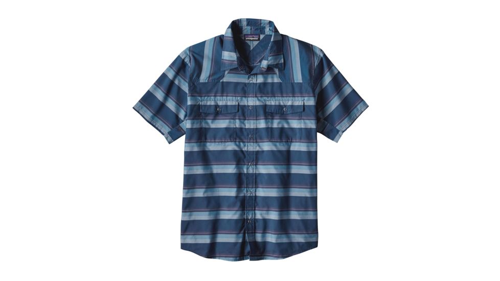 Patagonia Bandito Shirt - Men's -Shorelines Small/Big Sur Blue-X-Large