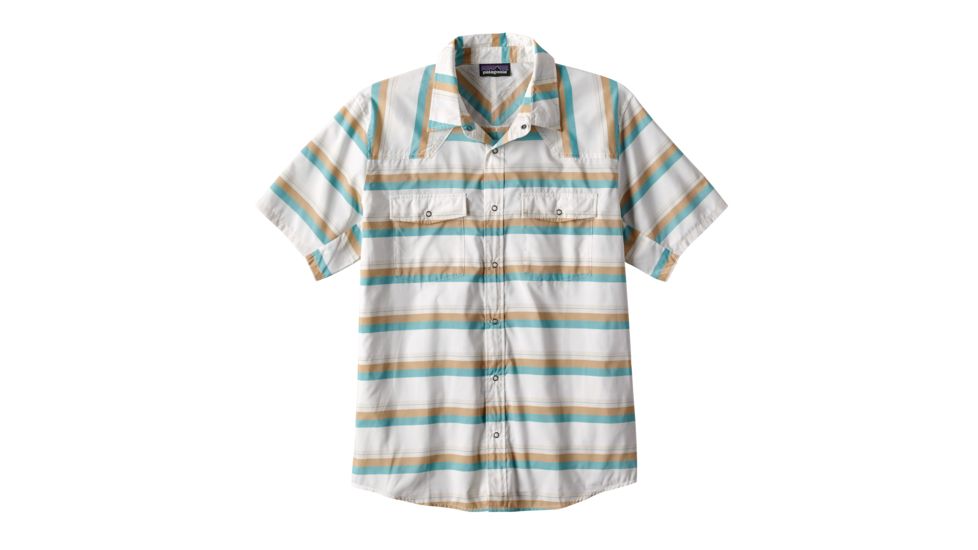 Patagonia Bandito Shirt - Men's -Shorelines Small/White-X-Large