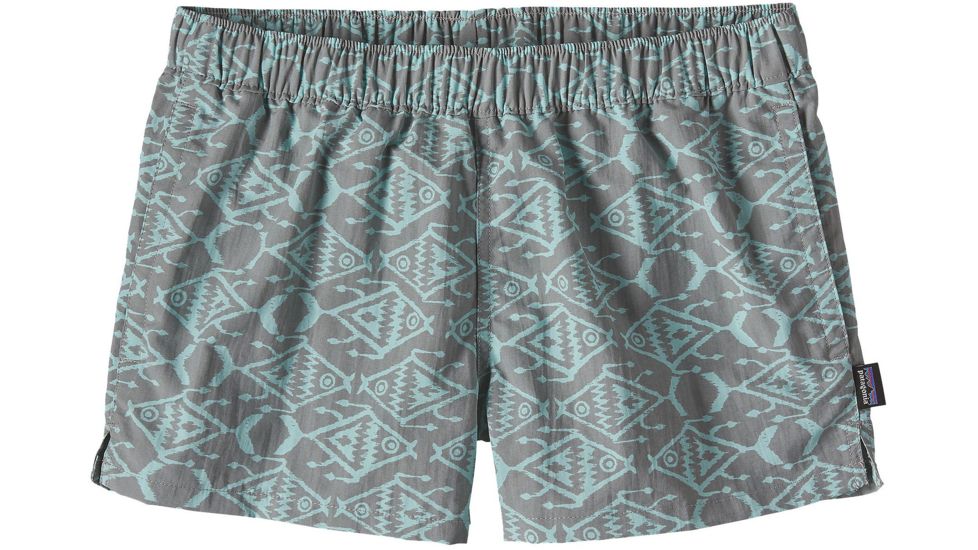 Patagonia Barely Baggies Shorts - Women's-Ikat Fish Small/Pelican-X-Small
