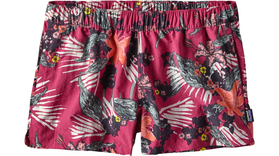 Patagonia Barely Baggies Shorts - Women's-Kelp Garden/Craft Pink-X-Small