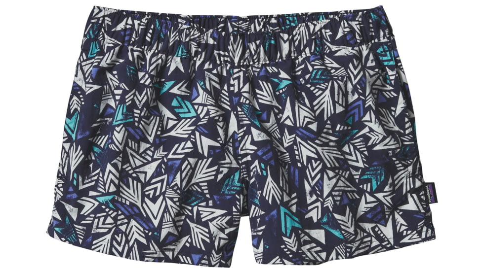Barely Baggies Shorts - Womens-Quiver &amp; Quill/Navy Blue-Small