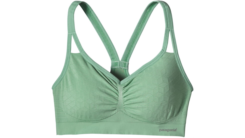Patagonia Barely Bra - Women's-Geo Diamond/Distilled Green-Medium