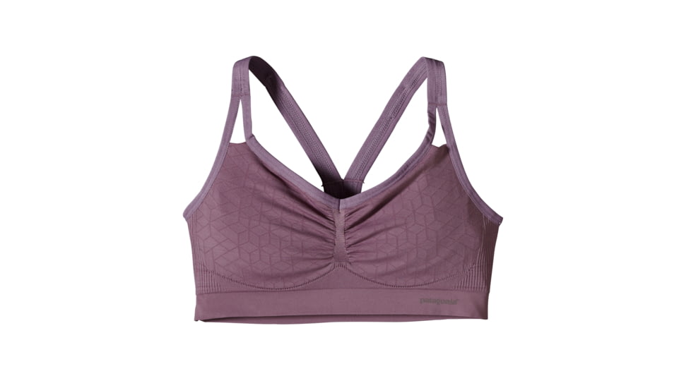 Patagonia Barely Bra - Women's-Geo Diamond/Tyrian Purple-X-Large