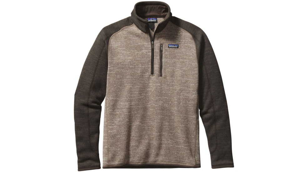 Patagonia Better Sweater 1/4 Zip - Men's-Pale Khaki/Dark Walnut-Small