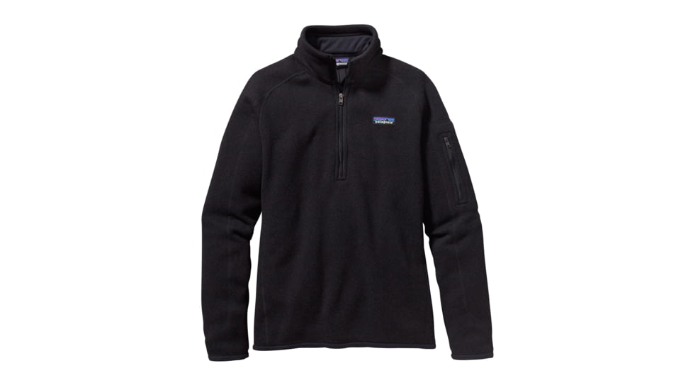 Patagonia Better Sweater 1/4 Zip - Womens-Black-Large
