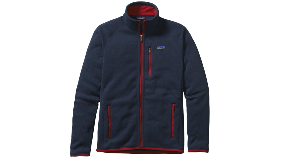 Better Sweater Jacket - Mens-X-Large-Classic Navy/Totally Red