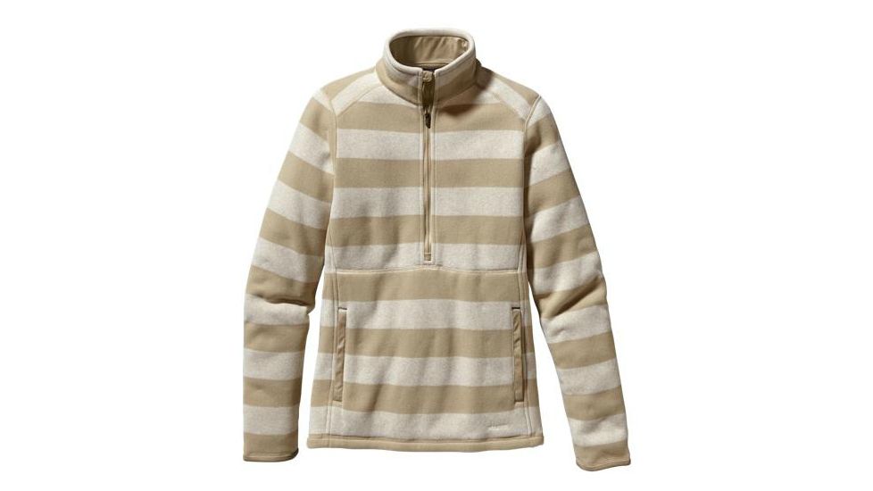 Patagonia Better Sweater Stripe Marsupial - Women's-Aaren Stripe/Pale Khaki-X-Small