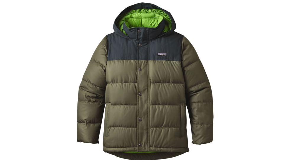 Patagonia Bivy Down Hoody - Boy's-Industrial Green-Large