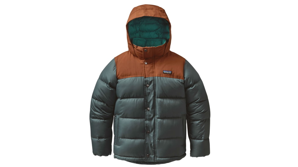 Patagonia Bivy Down Hoody - Boy's-Nouveau Green-Large