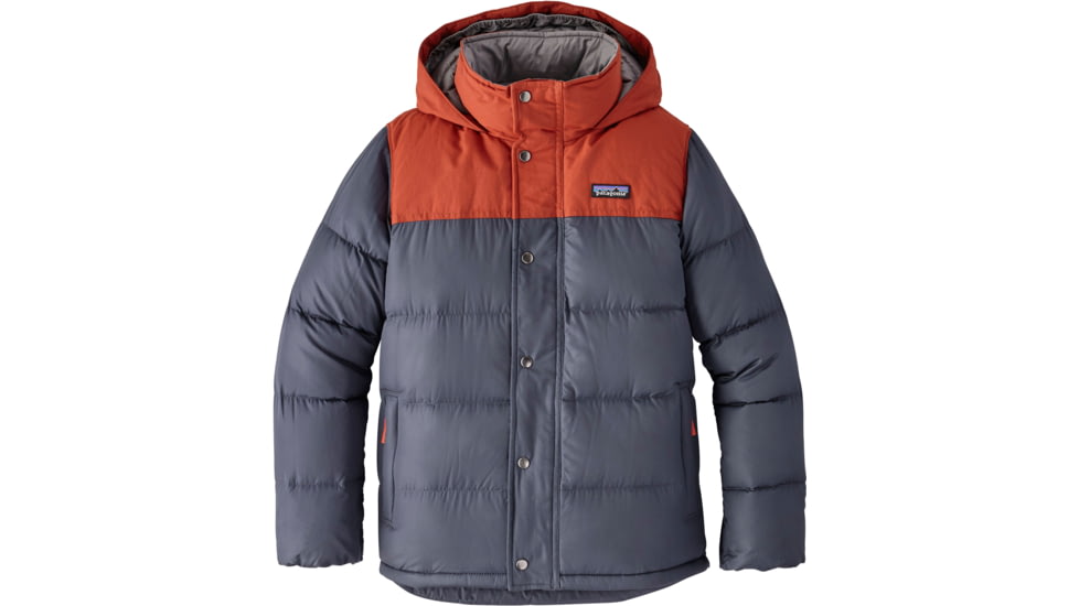 Patagonia Bivy Down Hoody - Boy's-Smolder Blue-Large