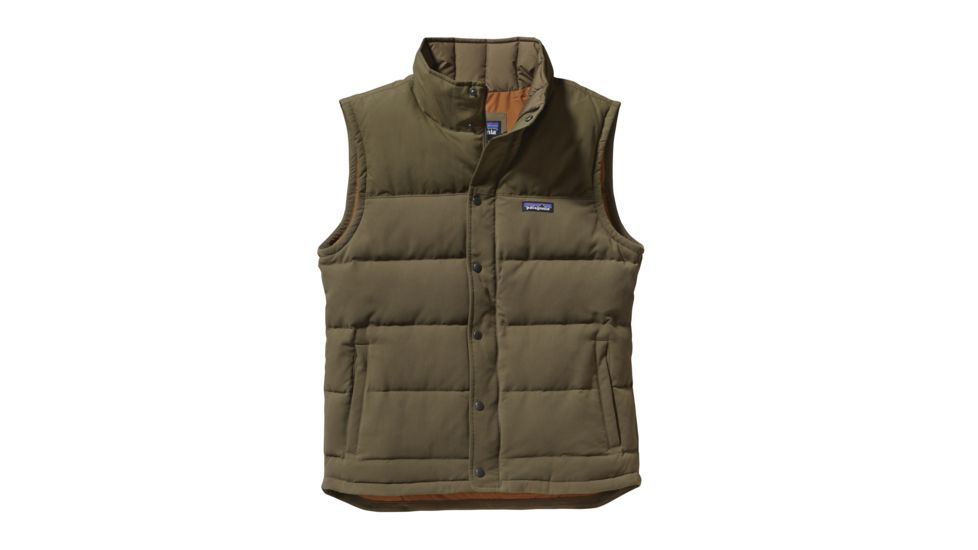 Patagonia Bivy Down Vest - Mens-Fatigue Green/Bear Brown-X-Large