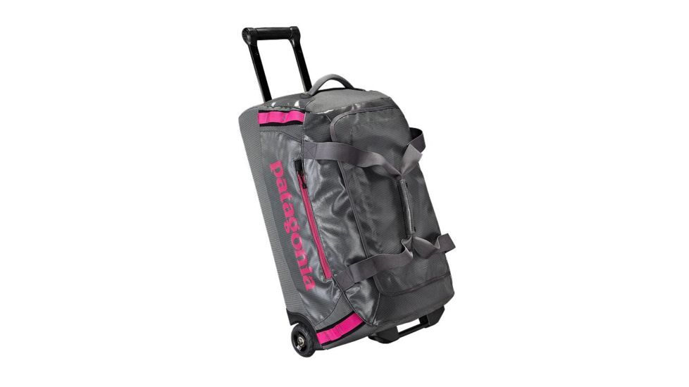Patagonia Black Hole Wheeled Duffel 45L-Feather Grey/Radiant Magenta