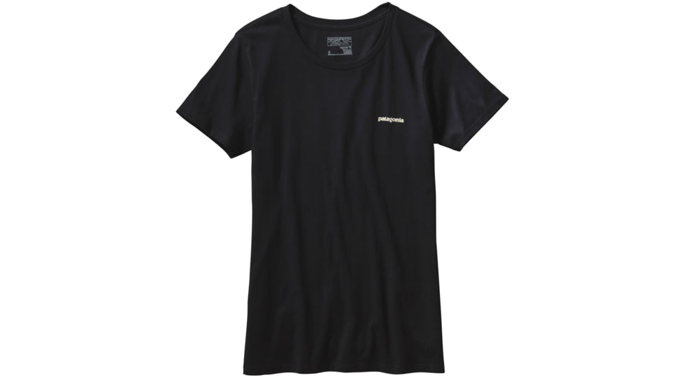 Patagonia Board Short Label Cotton Crew T-Shirt - Women's-Black-Large