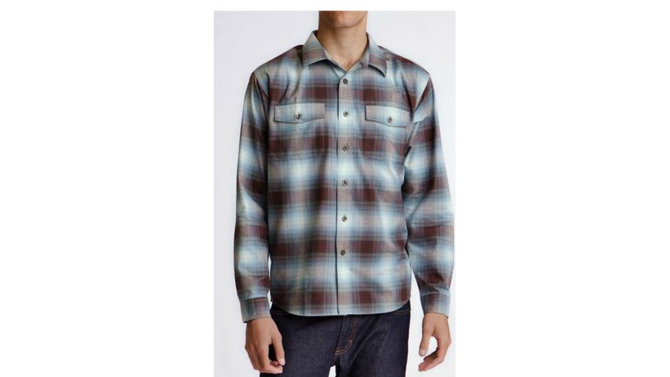 Patagonia Buckshot Long Sleeve Shirt - Men's-Double Rainbow/Birch-Large